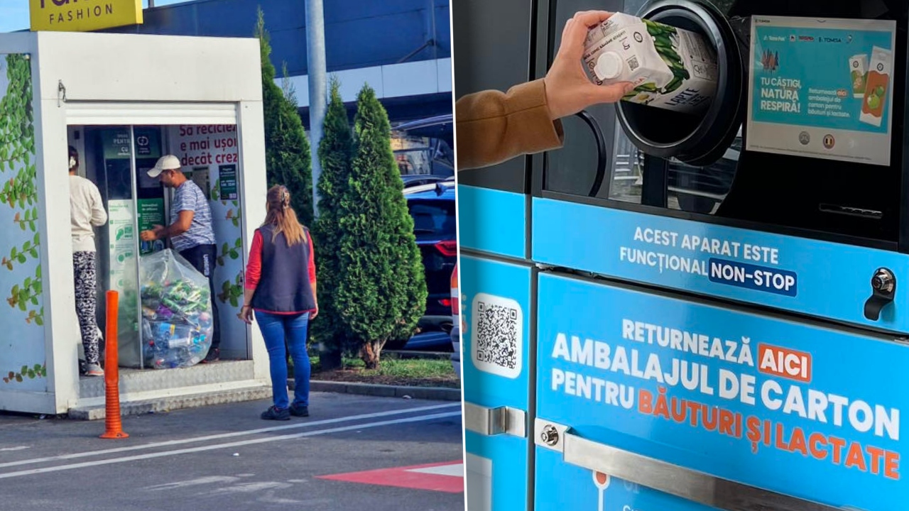 Magazinele din România în care pot fi returnate cutiile de carton de la suc sau lapte. Peste 350.000 de ambalaje, colectate în țară