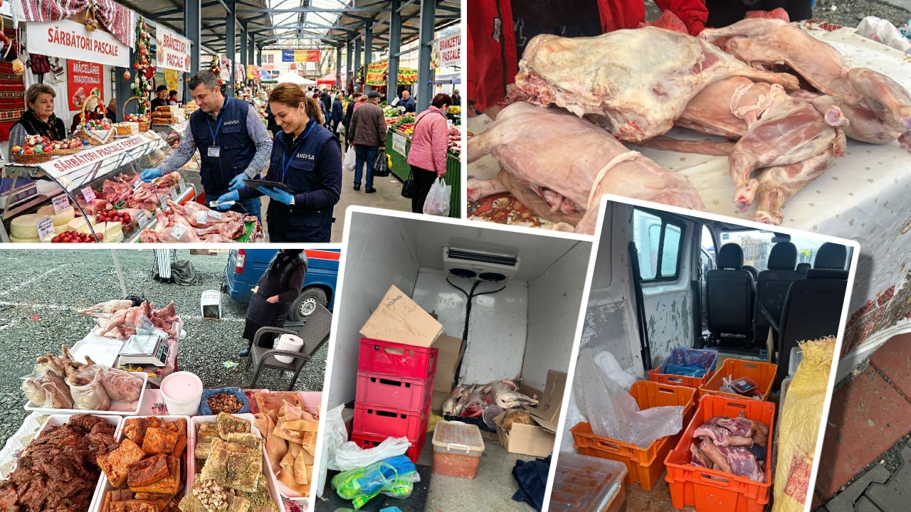 Peste 2 tone de alimente retrase de la vânzare înainte de Paște. ANSVSA a dat amenzi de aproape 1.5 milioane lei