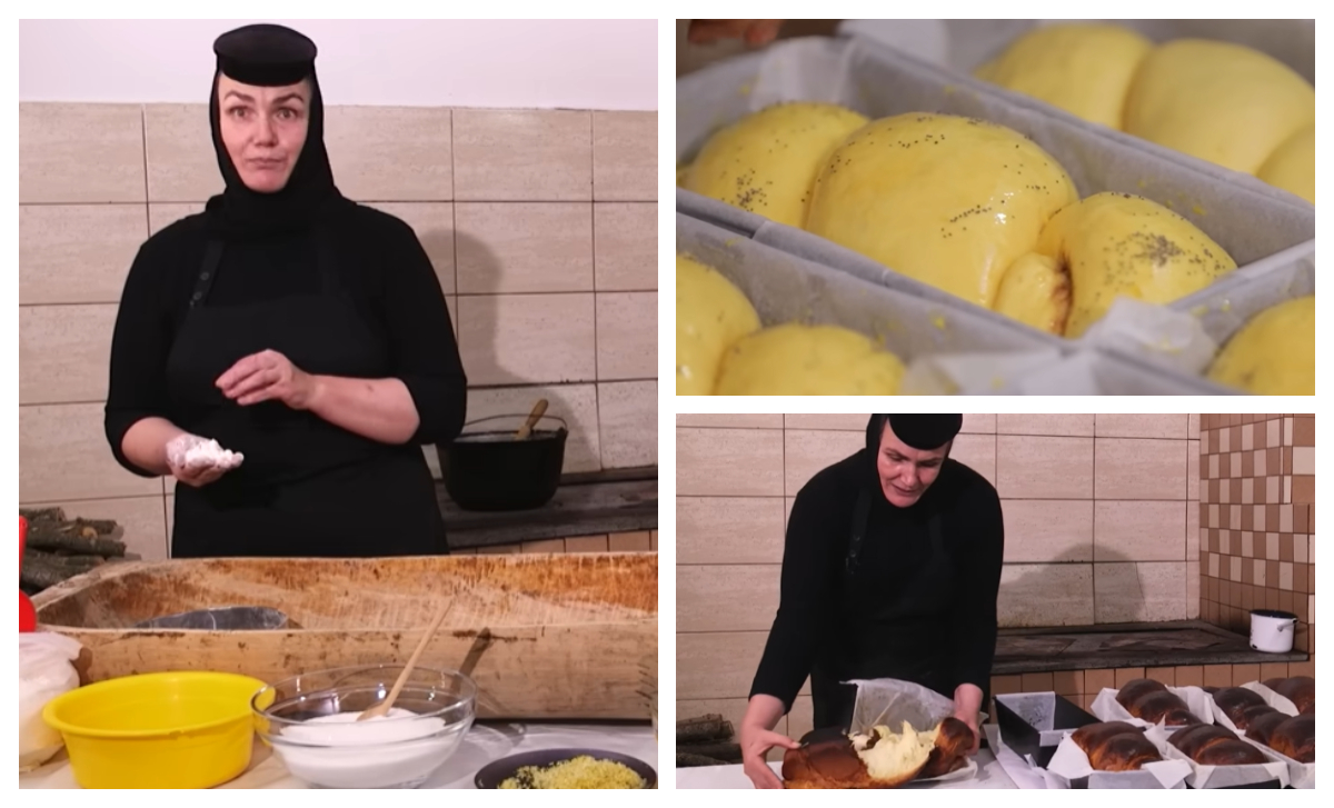 Rețeta veche de cozonaci a măicuțelor de la Mănăstirea Adam. Ies pufoși și aromați ca în copilărie