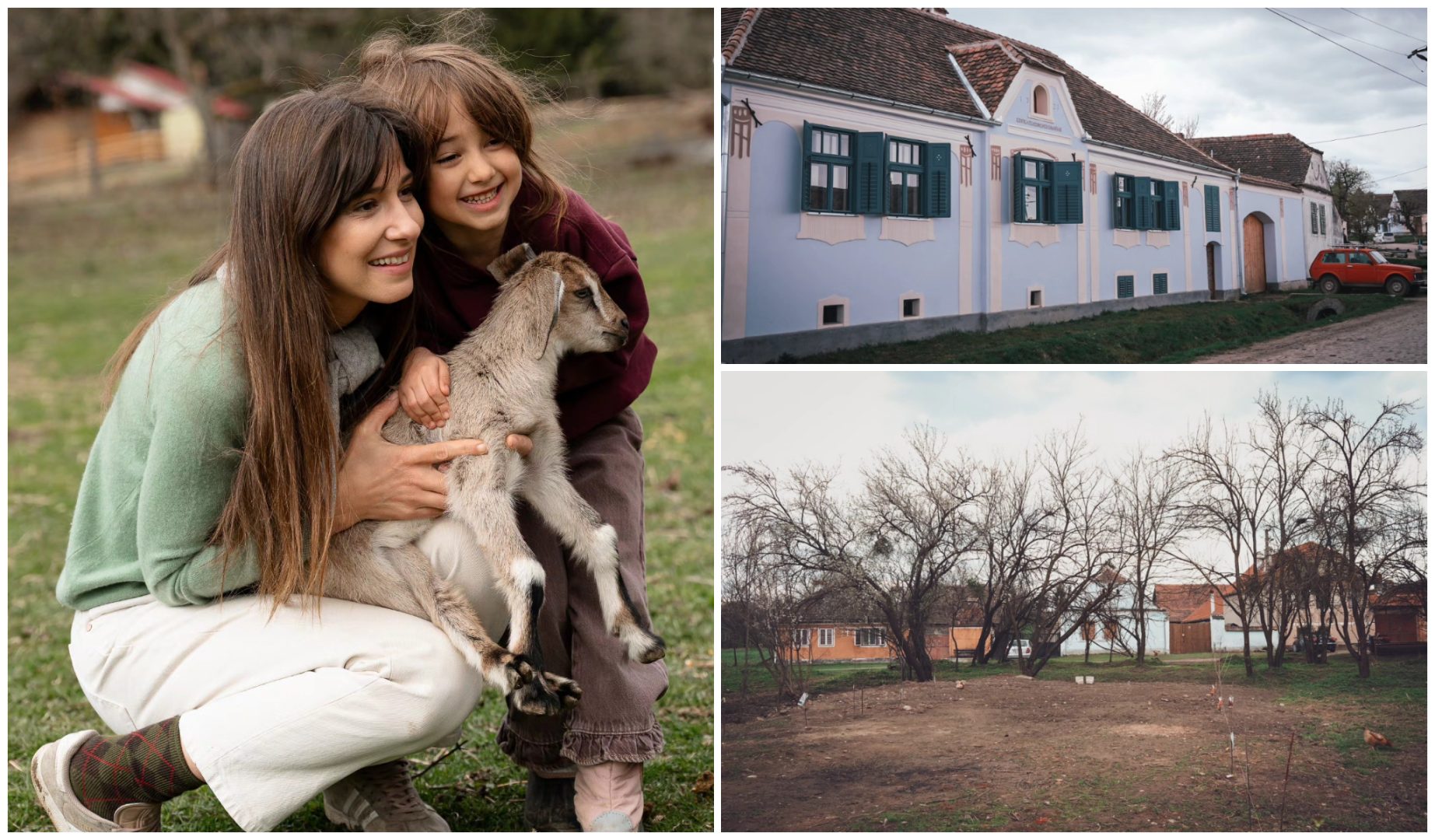 Dana Rogoz, noi imagini cu casa din Viscri. Ea și familia ei vor petrece Paștele acolo: „Renovarea continuă în curte”