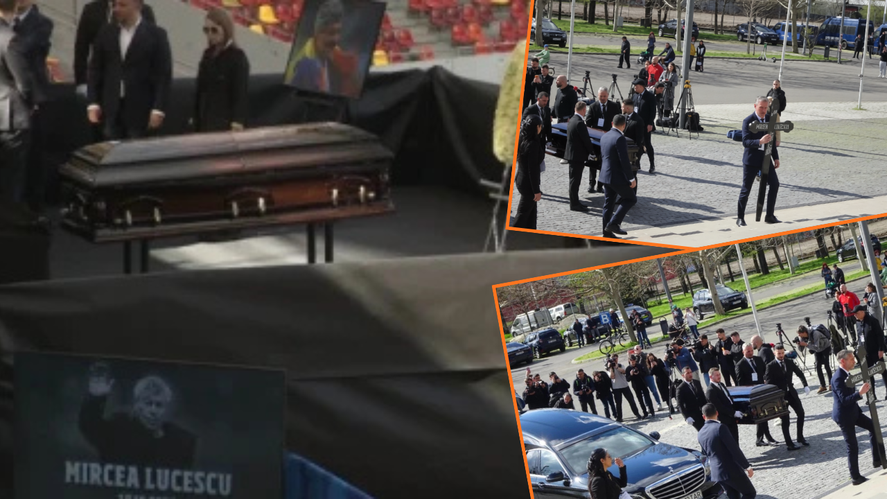 Trupul neînsuflețit al lui Mircea Lucescu a fost depus la Arena Națională. Când pot merge fanii să îi aducă un ultim omagiu legendarului antrenor