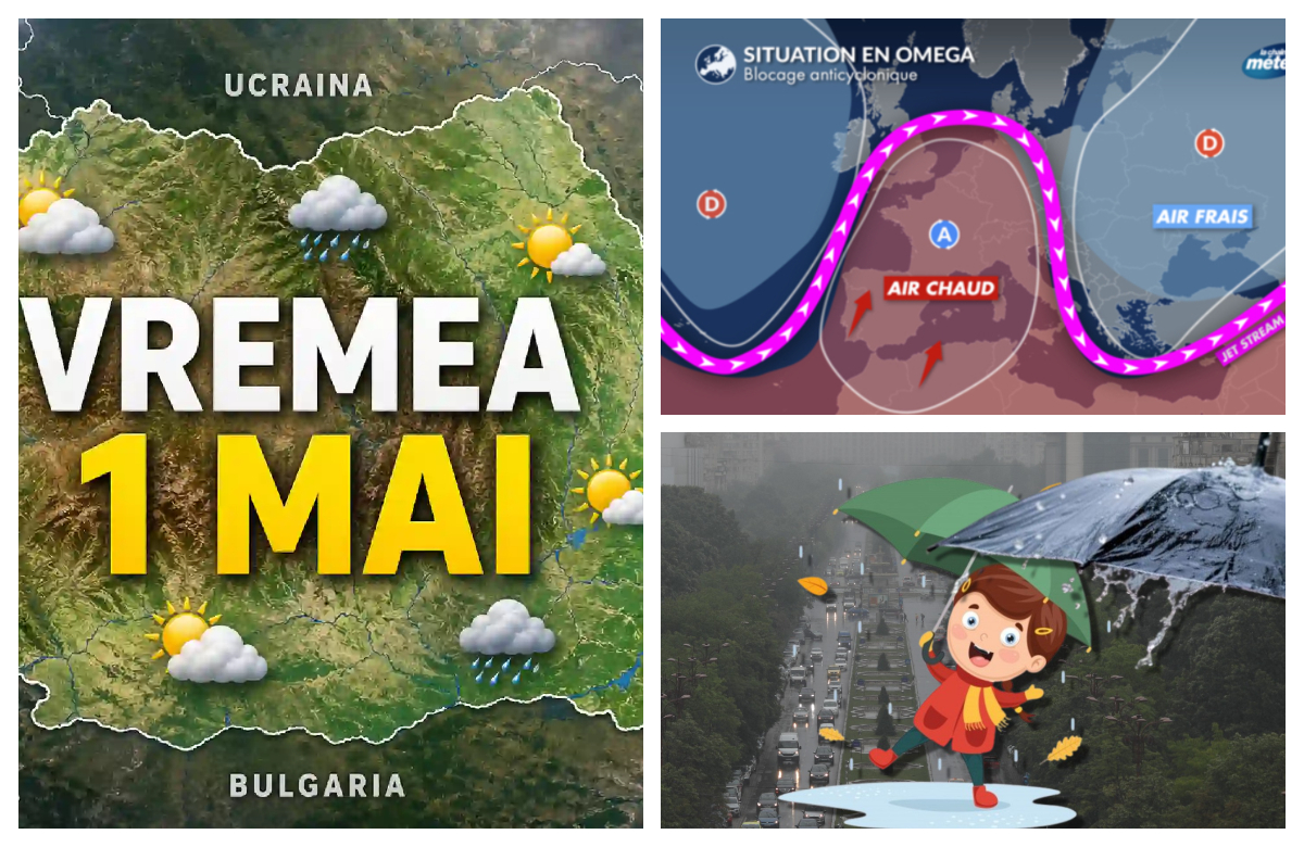 Blocajul Omega aduce aer arctic peste România în minivacanţa de 1 Mai. Este „triunghiul Bermudelor” al meteorologiei