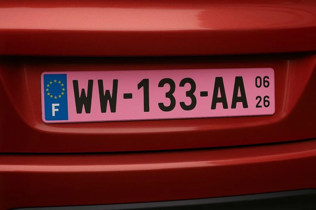 Plăcuțele de înmatriculare roz: ce semnificaţie au şi cât timp sunt valabile. Au fost deja introduse de la 1 ianuarie 2026