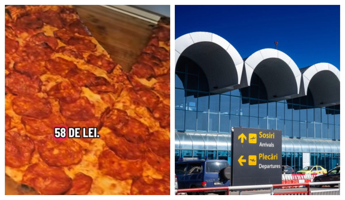 Prețuri de infarct în Aeroportul Otopeni. Cât costă o felie de pizza în 2026, turiștii au crezut că e o glumă