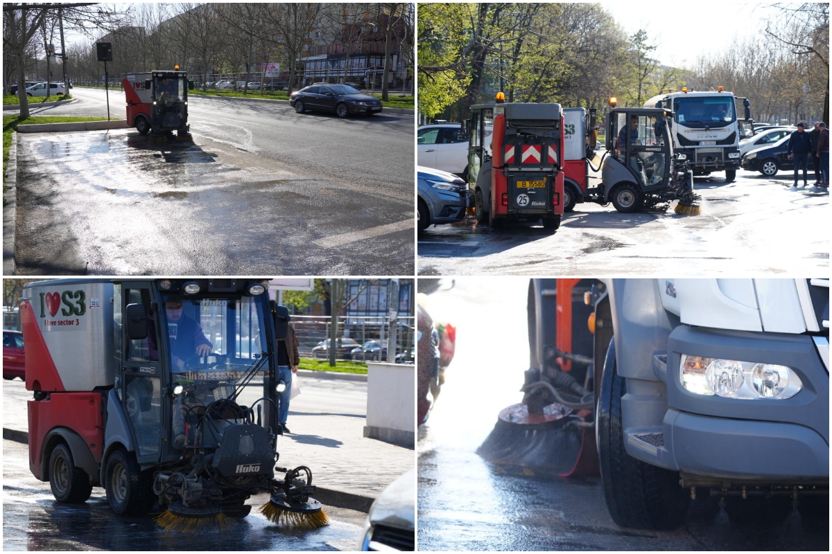 Un program lunar pentru spălarea parcărilor. Sectorul 3, singurul din București cu un astfel de sistem