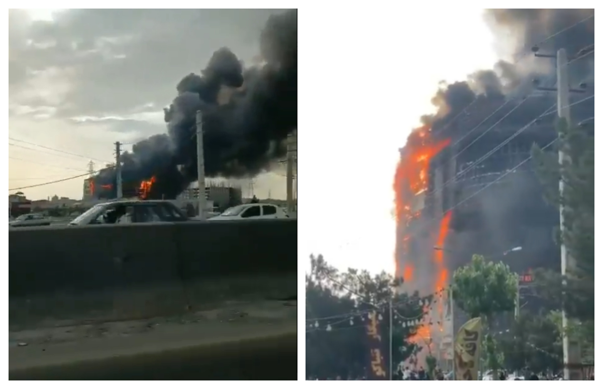 VIDEO Incendiu devastatator la un mall din Teheran