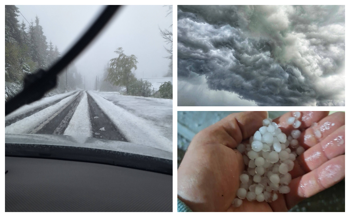 S-a întors iarna, ninge viscolit în multe zone. ANM anunţă fenomene extreme în orele următoare VIDEO