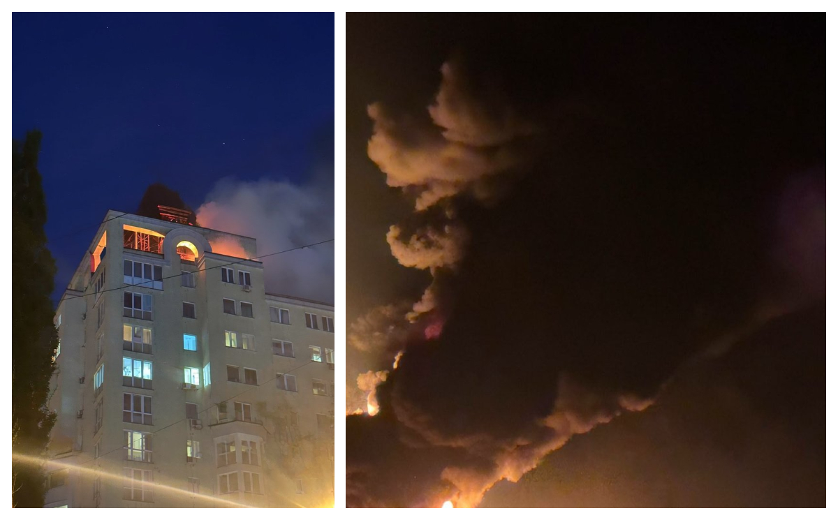 Potop de bombe peste Ucraina, Rusia a atacat cu139 de drone. Ucrainenii au lovit un port rusesc de la Marea Neagră