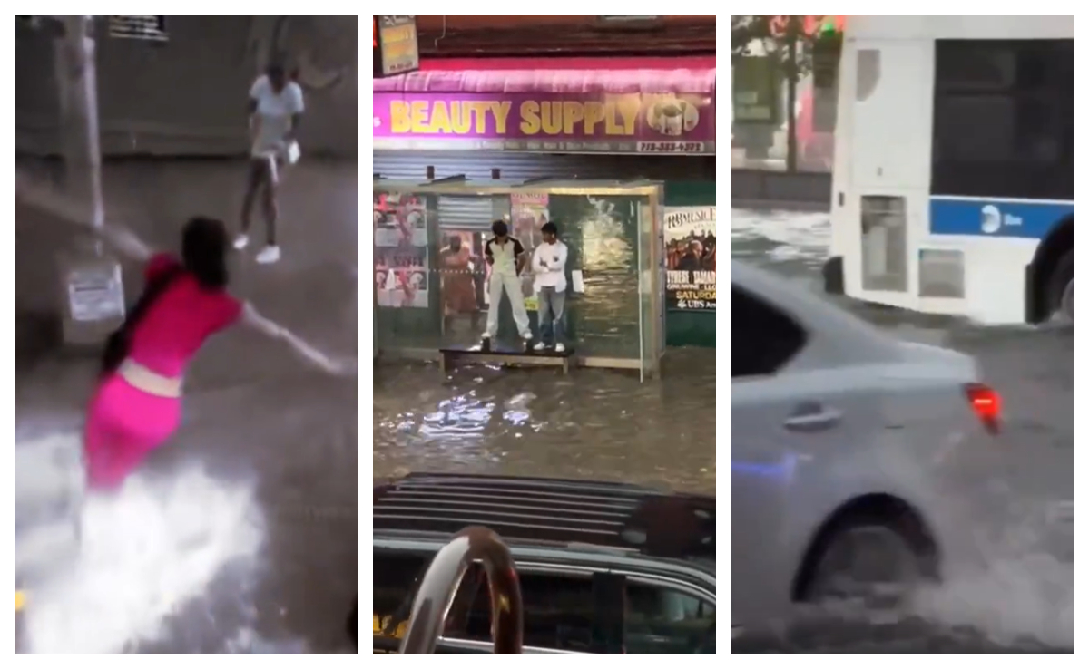 Potopul lui Noe şi la New York. Imagini virale, oameni luaţi pe sus de torenţi VIDEO