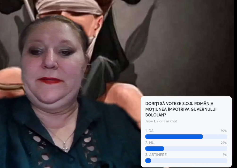 Diana Şoşoacă: „Parlamentarii SOS România vor vota pentru căderea Guvernului”