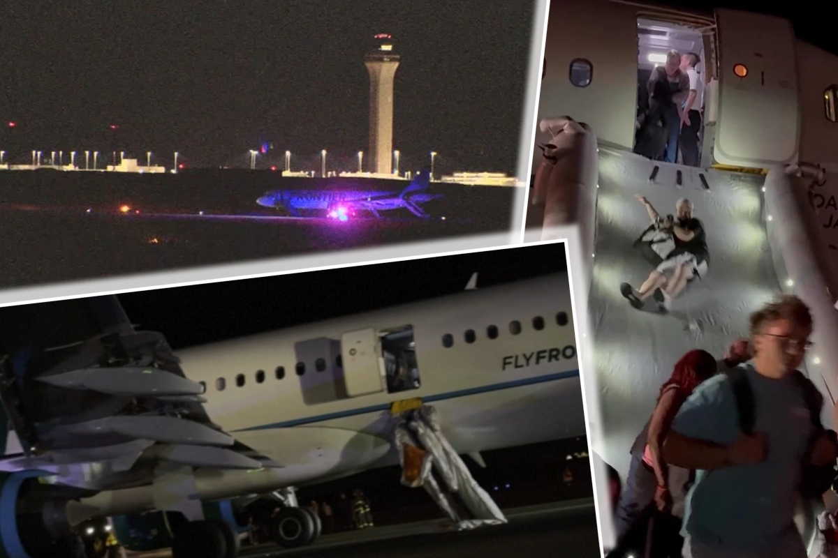Incident șocant pe aeroport! Bărbat mort după ce a fost lovit de avion pe pistă. Pasagerii, evacuați de urgență pe tobogane gonflabile