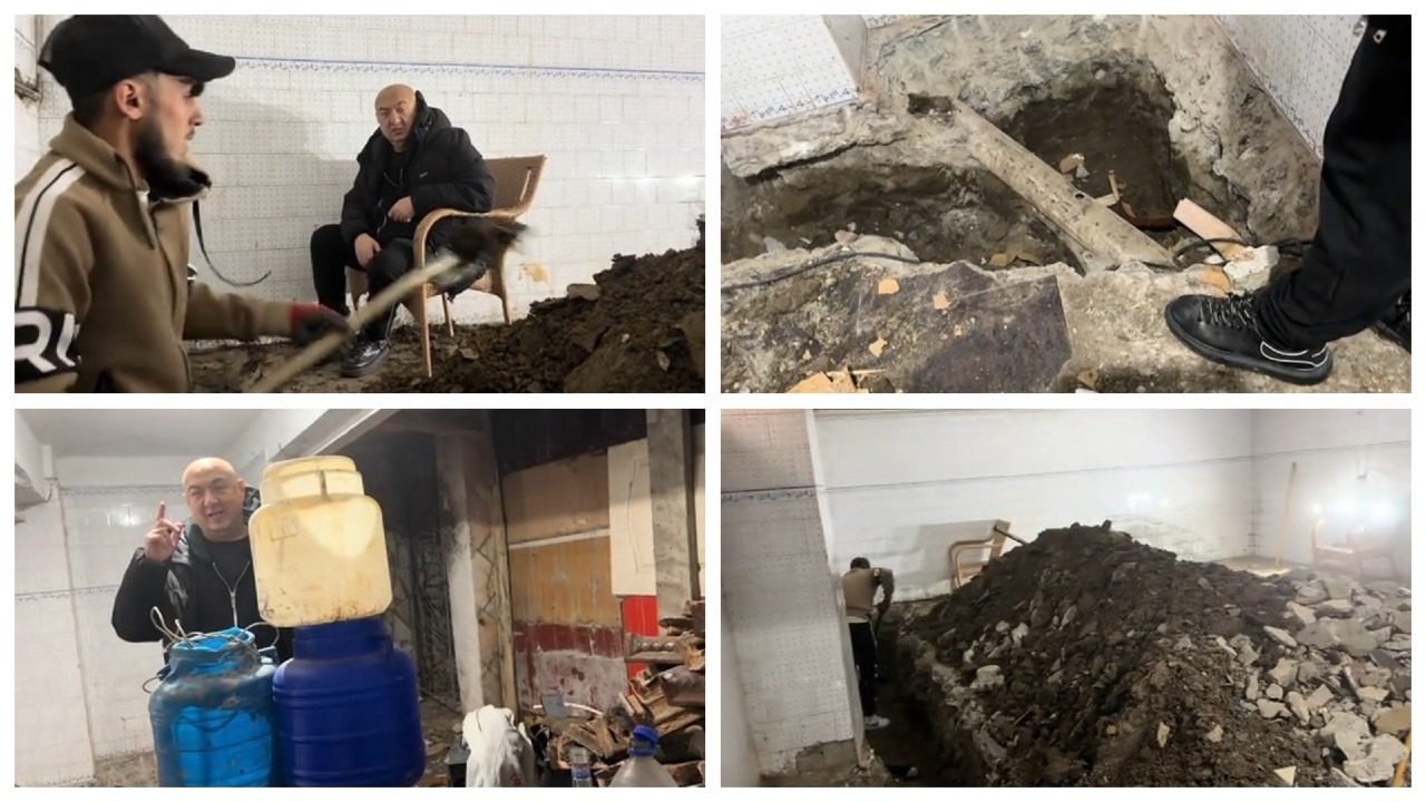 Goana după „haur”. Leo de la Strehaia face săpături „arheologice” în curte pentru a găsi eventuale comori ascunse de tatăl său