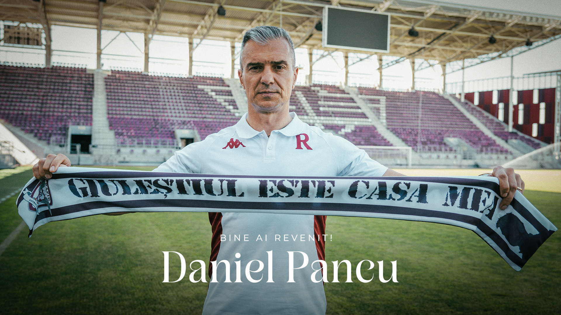 Daniel Pancu a fost prezentat oficial la Rapid. Durata contractului şi salariul: „Uniți suntem invincibili!”