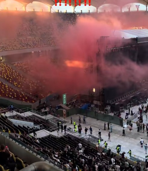 Incendiu la concertul lui Max Korzh