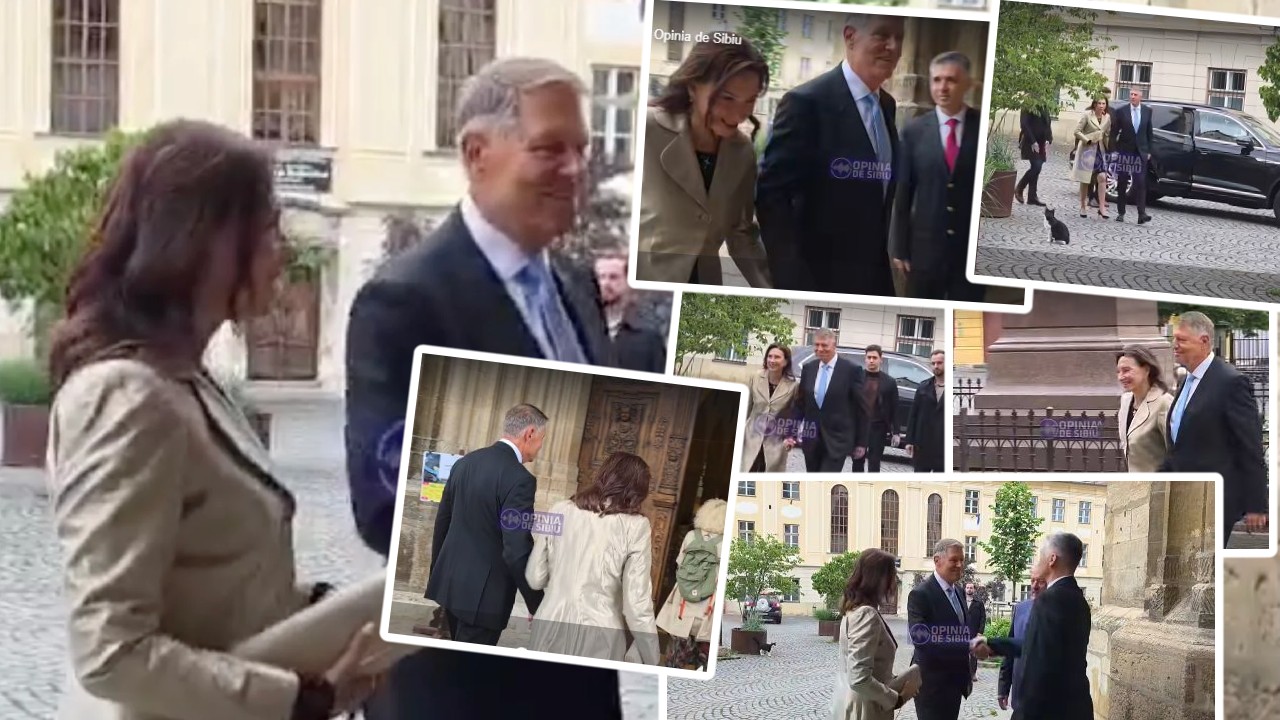Klaus Iohannis, apariţie rară în public. Fostul preşedinte a participat la „confirmarea finilor”. Ce rochie a îmbrăcat Carmen Iohannis la biserică
