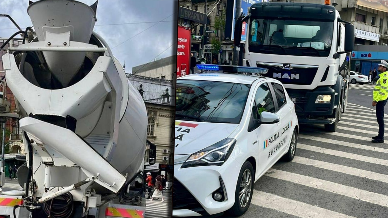 Un șofer, amendat cu 5.000 de lei după ce a vrut să traverseze centrul Capitalei cu o cifă. Bărbatul nu avea autorizație pentru zona A
