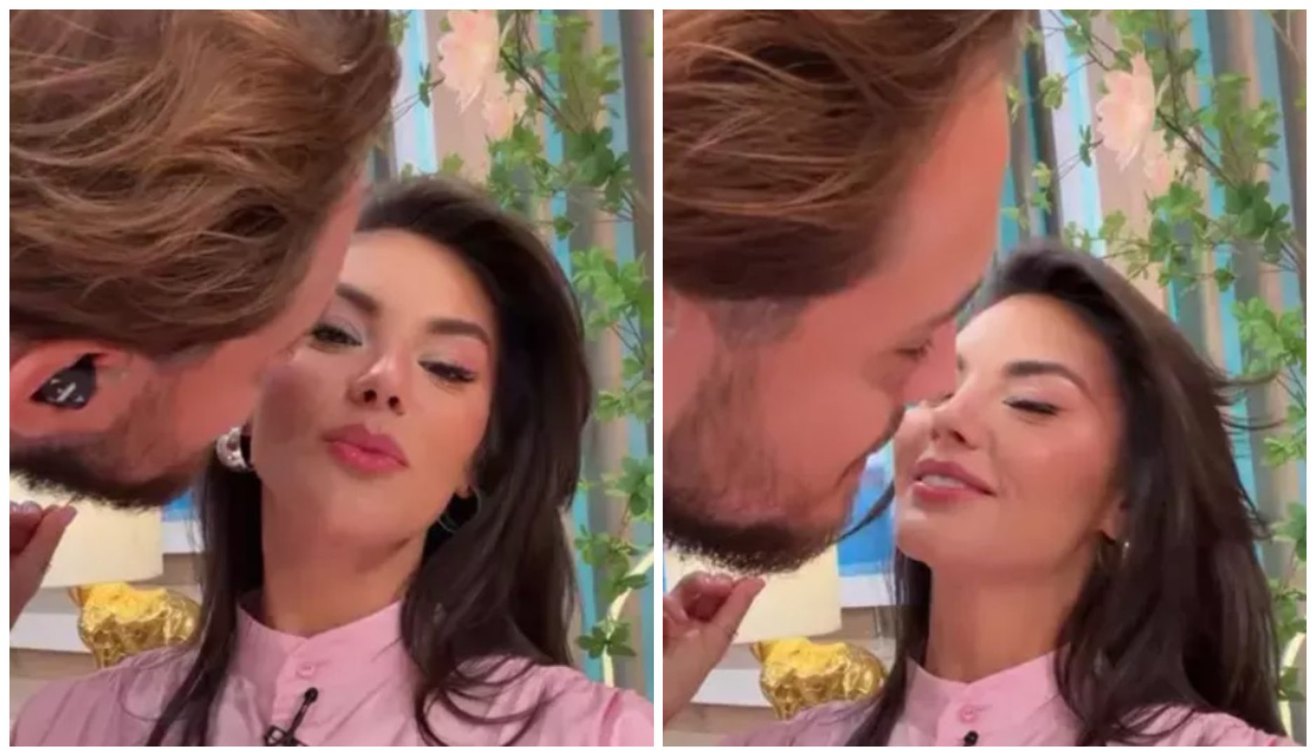 Ramona Olaru și Aris Eram, momente tandre la Neatza. Cum au fost filmați cei doi: „Te pupi acolo, ai treabă”