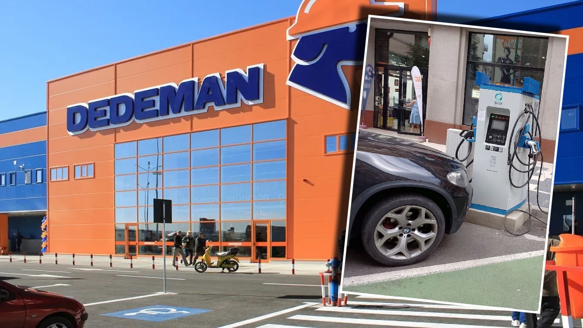 Magazinele Dedeman vor avea stații de încărcare a vehiculelor electrice. Frații Pavăl au bătut palma cu PPC Blue România