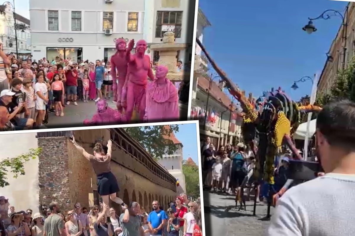 FITS 2026. Atmosferă de poveste în ultima zi a festivalului. Spectacolele, culoarea şi voia bună au inundat străzile Sibiului