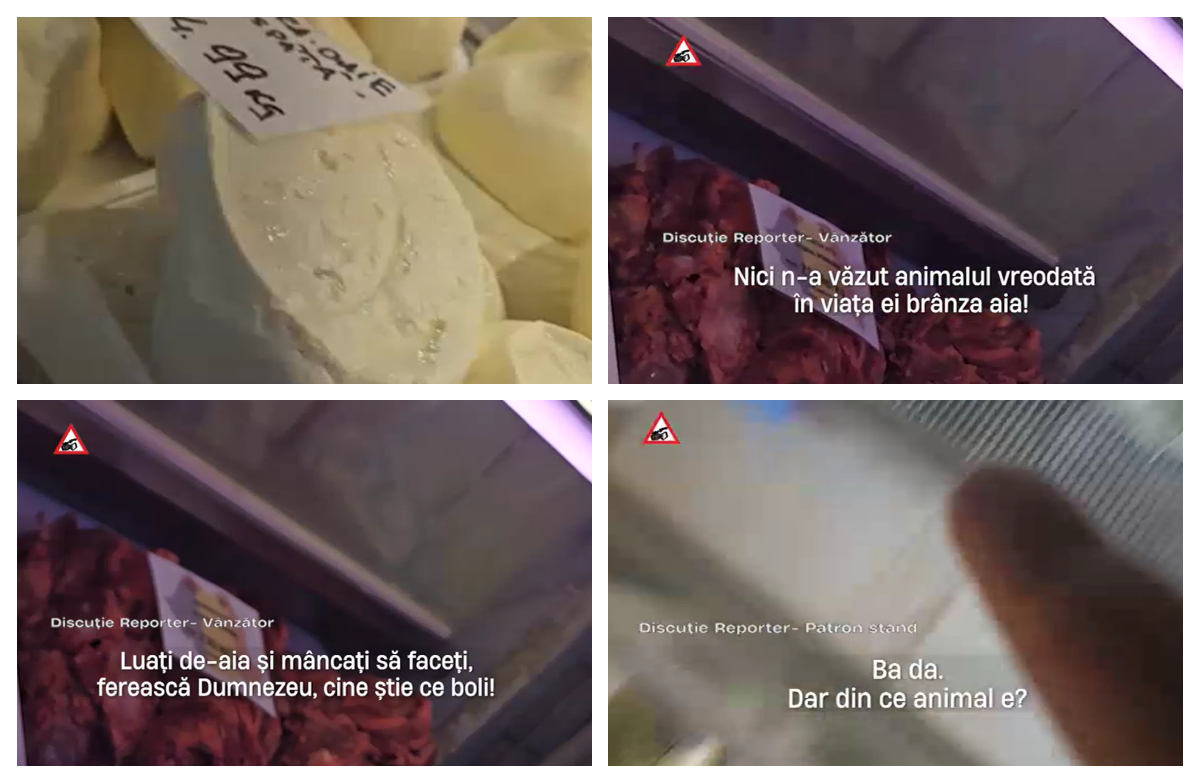 CAMERA ASCUNSĂ. Brânza de 15 lei din Bulgaria „n-a văzut laptele”, este din ulei de palmier. Ştefan Muscă, fermier: „Este strigător la cer!”