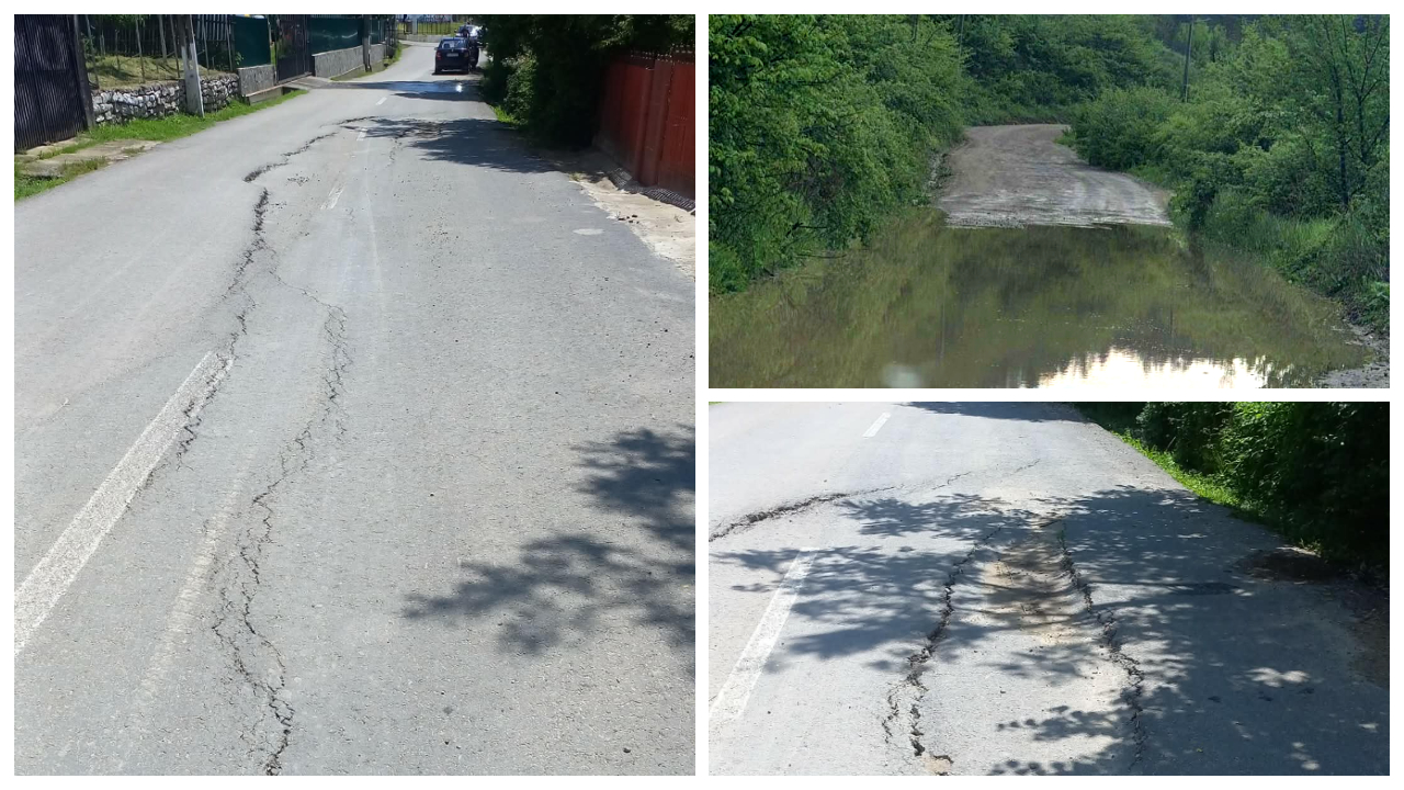 „Realizările” lui Marcel Ciolacu de la preluarea șefiei CJ Buzău. Un drum județean și o casă sunt amenințate de alunecările de teren, dar autoritățile se fac că plouă