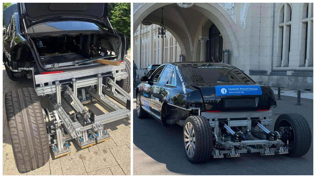 Un inventator vasluian a creat mașina care „imită mersul pe jos”. Autovehiculul ar putea atinge 330 km/oră într-o secundă