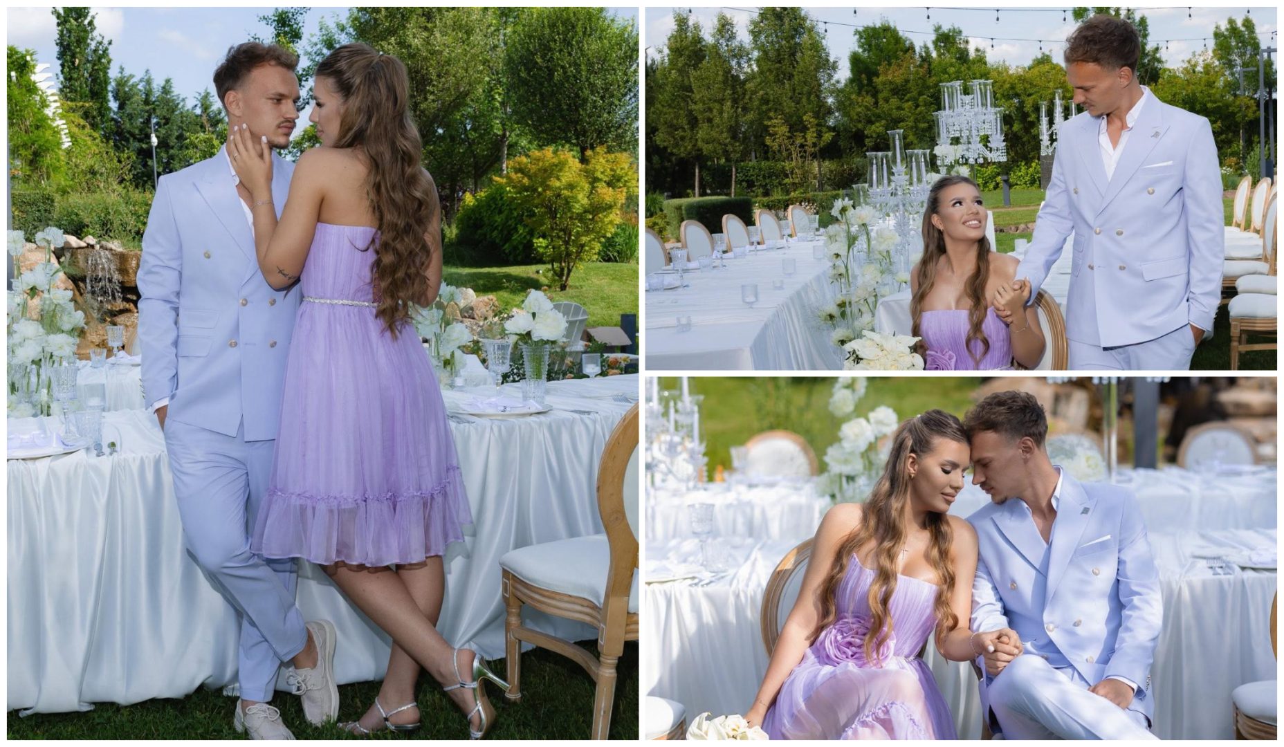 FOTO Alexandru Pantea, fundașul de la FCSB, și Alina Dragomir s-au căsătorit sâmbătă. Imagini de la eveniment: „O singură poveste”