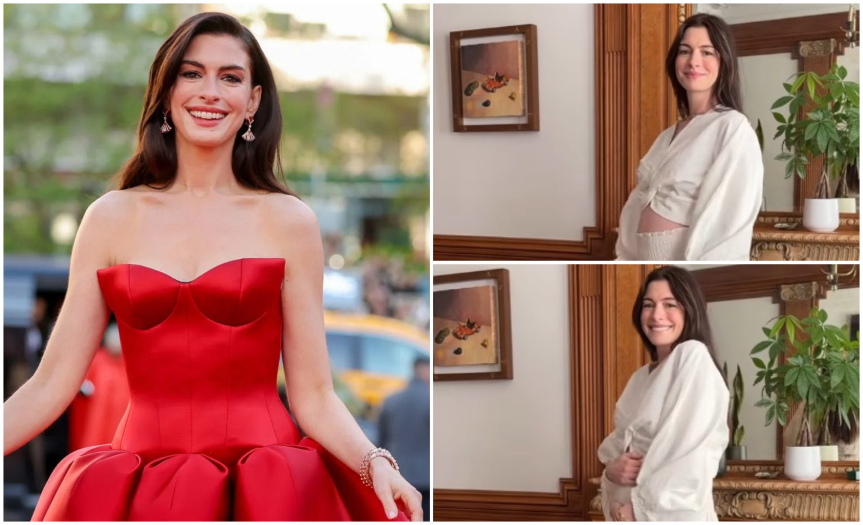 Anne Hathaway este însărcinată cu al treilea copil, la 43 de ani. Primele imagini cu burtica de gravidă a celebrei actrițe