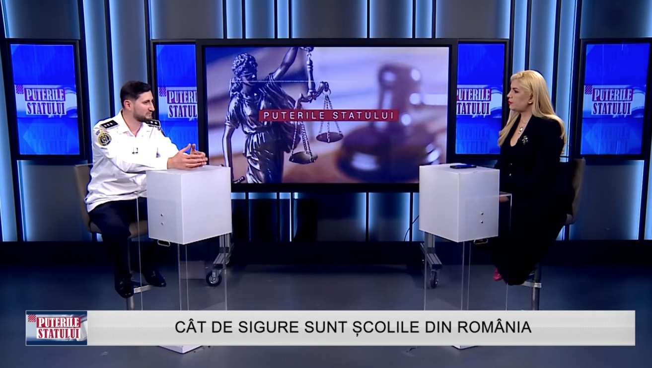 EXCLUSIV la Puterile Statului. Cât de sigure sunt școlile din România. Invitat comisar șef Alexandru Cotroceanu, director IGPR