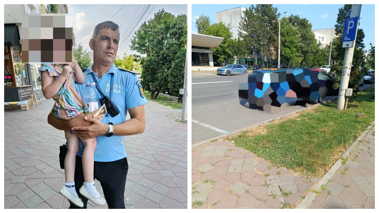 Copil salvat de pompieri din mașina în care temperatura depășise 50 de grade Celsius