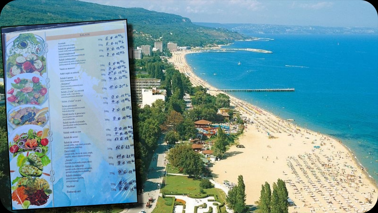 Cum arată prețurile pe litoralul din Bulgaria după trecerea la moneda euro. Pentru o salată trebuie să scoți din buzunar 10 euro
