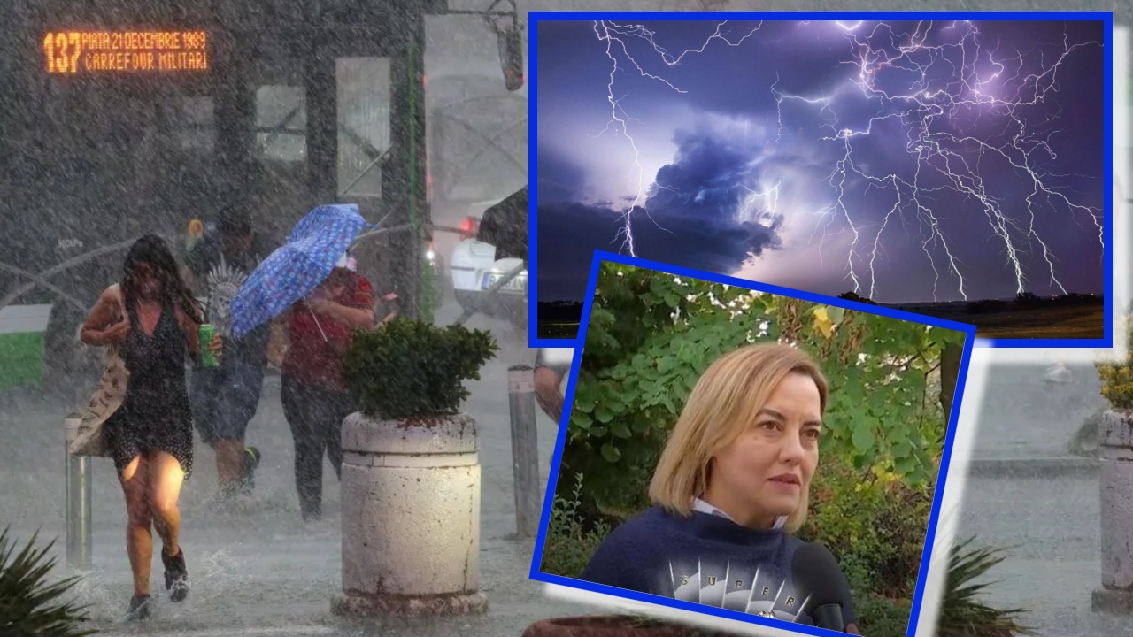 Prognoza meteo. Inversiune termică, codul roşu de caniculă se transformă în cod roşu de furtuni. Oana Păduraru a citit hărţile ANM