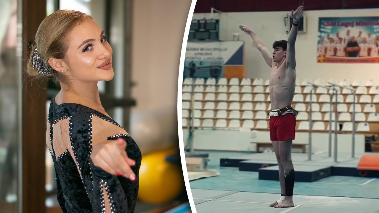 Sabrina Voinea l-a bătut pe iubitul ei, gimnastul Șerban Cotîrlan. Tânărul a depus plângere în urma agresiunii