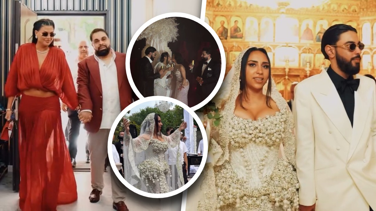 GALERIE FOTO Imagini spectaculoase de la nunta fiului lui Florin Salam. Mireasa a purtat o rochie de mireasă parcă scoasă din povești