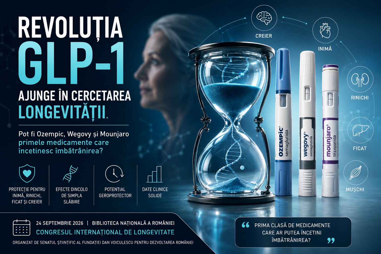 Revoluția GLP-1 ajunge în cercetarea longevității. Pot fi Ozempic, Wegovy și Mounjaro primele medicamente care încetinesc îmbătrânirea?