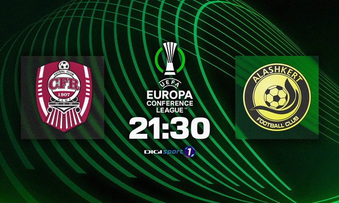 DIGI SPORT ONLINE CFR CLUJ – ALASHKERT. Fuga de faliment trece prin Conference League