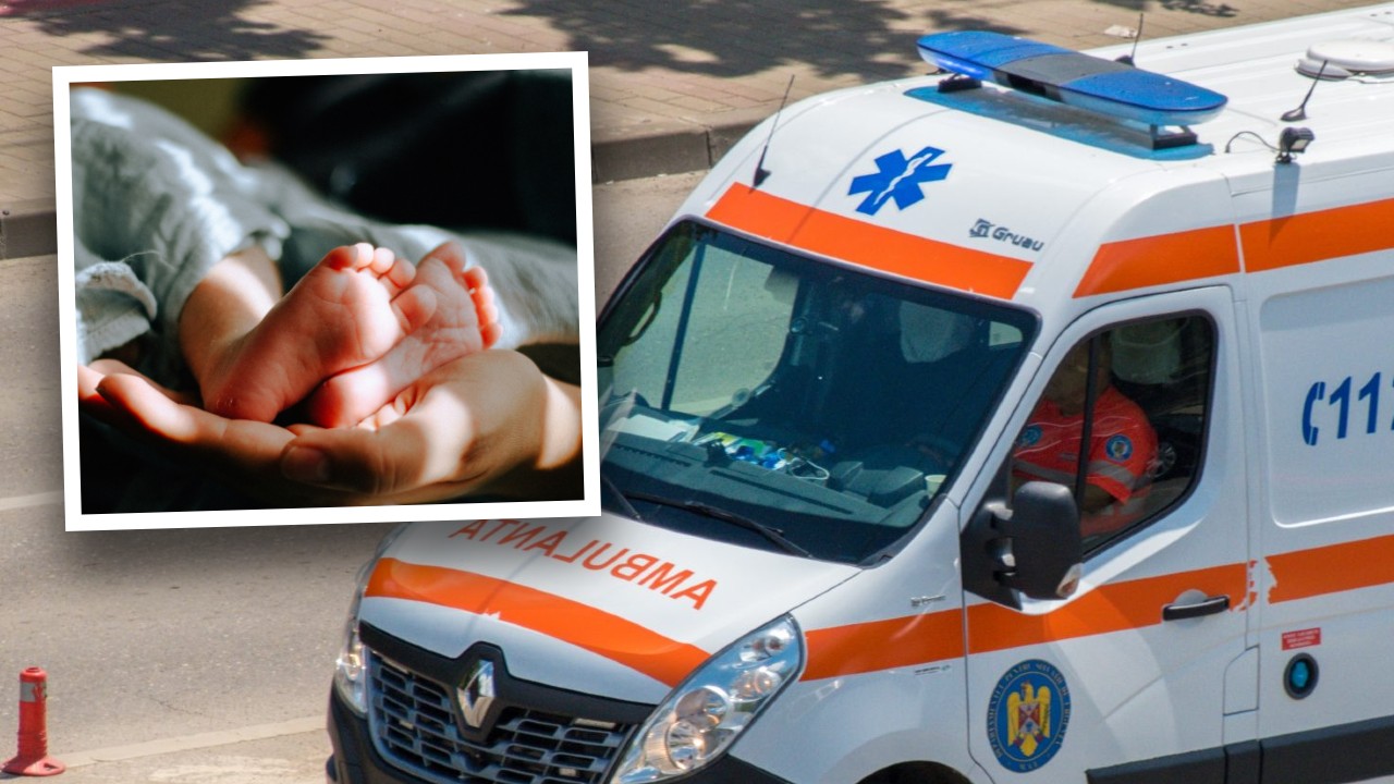 Accident cu trei mașini în județul Sibiu, pe DN 14. Cinci persoane, între care un bebeluș de doar șase luni, au fost implicate