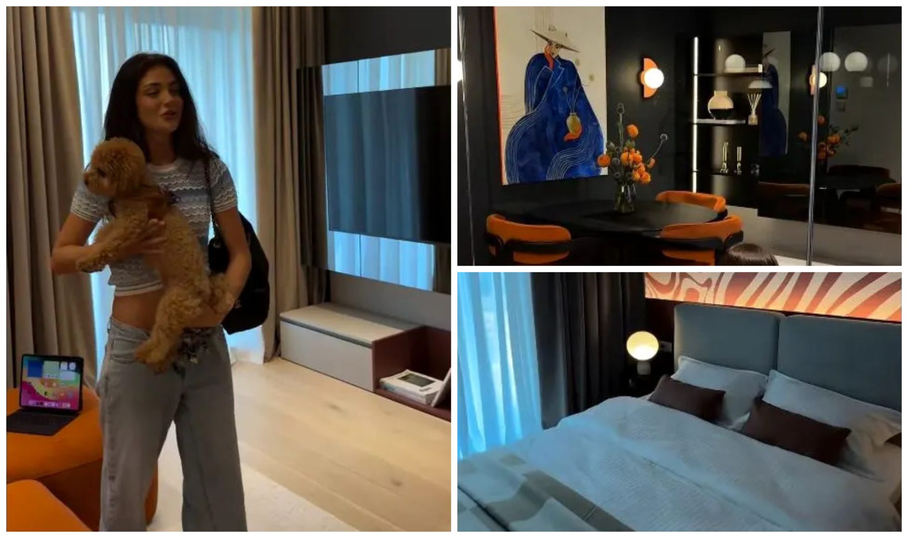 Andreea Bostănică, imagini spectaculoase cu apartamentul din București, pe care vrea să îl închirieze. L-a amenajat ca în Dubai