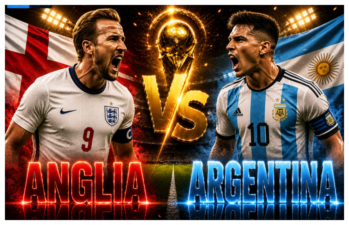 ANGLIA – ARGENTINA LIVE VIDEO ONLINE STREAM ANTENA 1. Kane vs. Messi pentru un loc în finala CM 2026