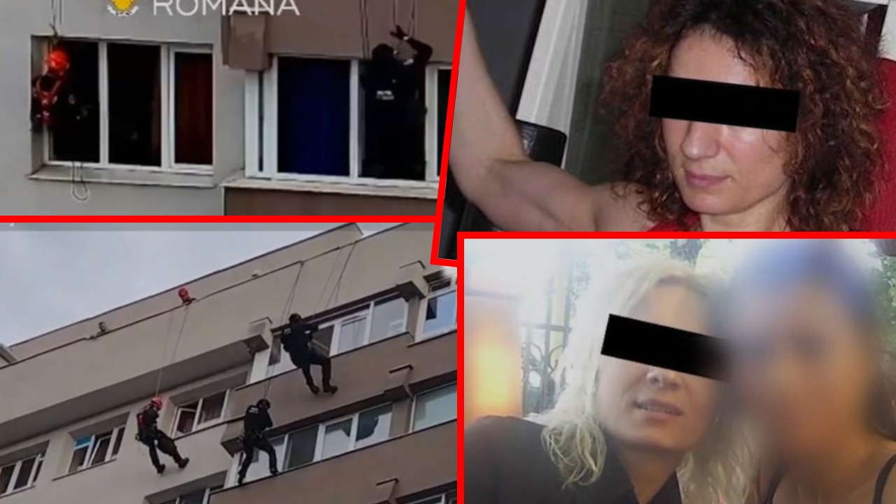 Intervenție ca în filme într-un apartament din București. O antrenoare de fitness și-a ținut iubitul ostatic, mascații au intrat prin balcon pentru a-l salva