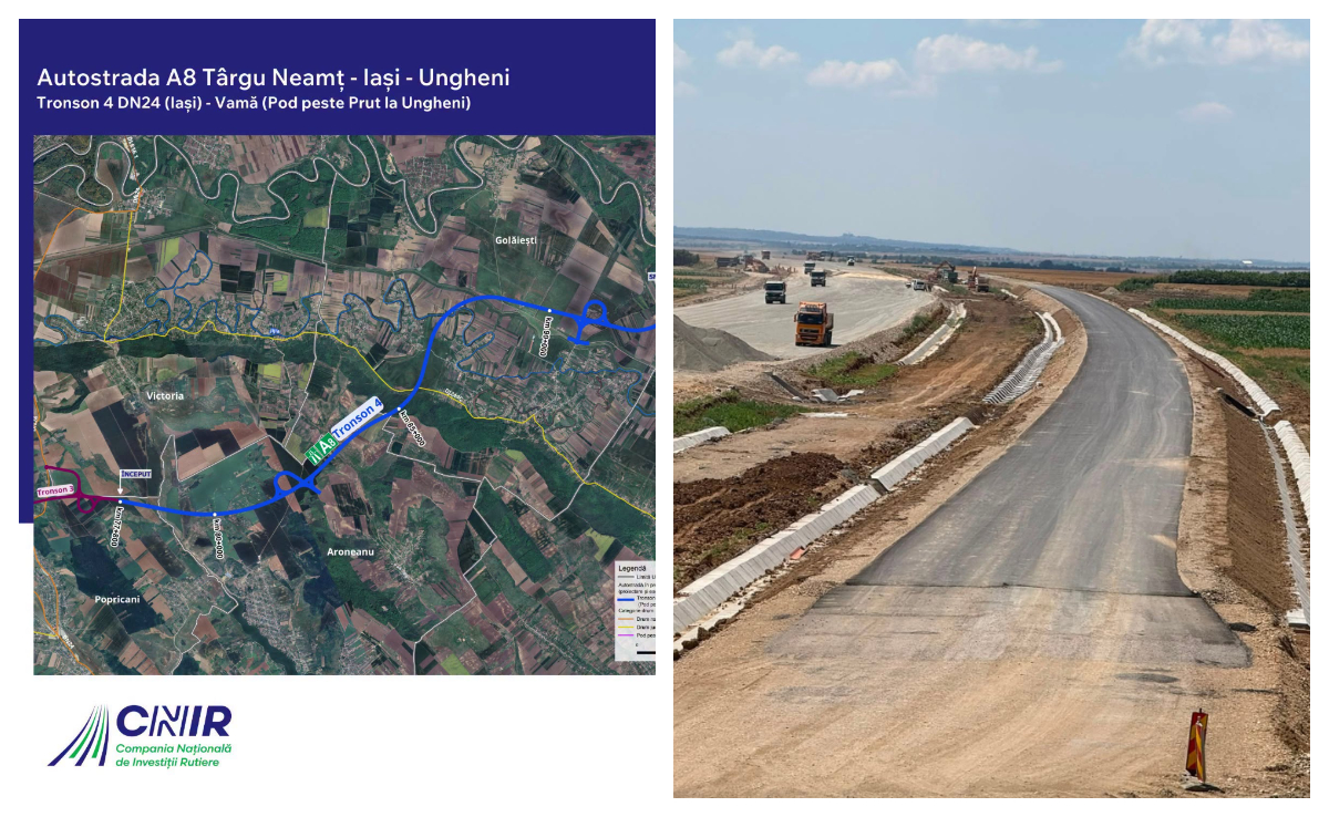 Încep lucrările la tronsonul Iași-Ungheni din Autostrada Unirii. Secretar de stat la Ministerul Transporturilor: ”Nu irosim nicio secundă”