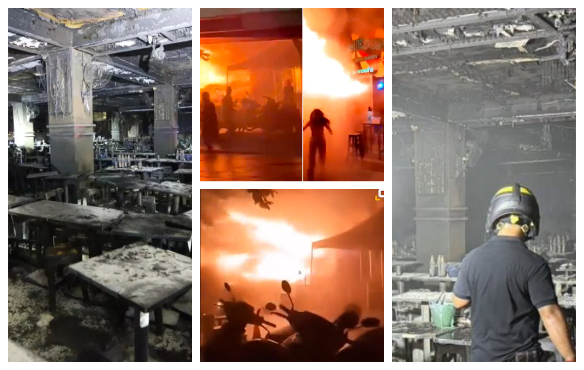 Noi imagini cu incendiul devastator din Bangkok. Ieșirile de urgenţă, blocate de lăzi cu bere şi mobilier