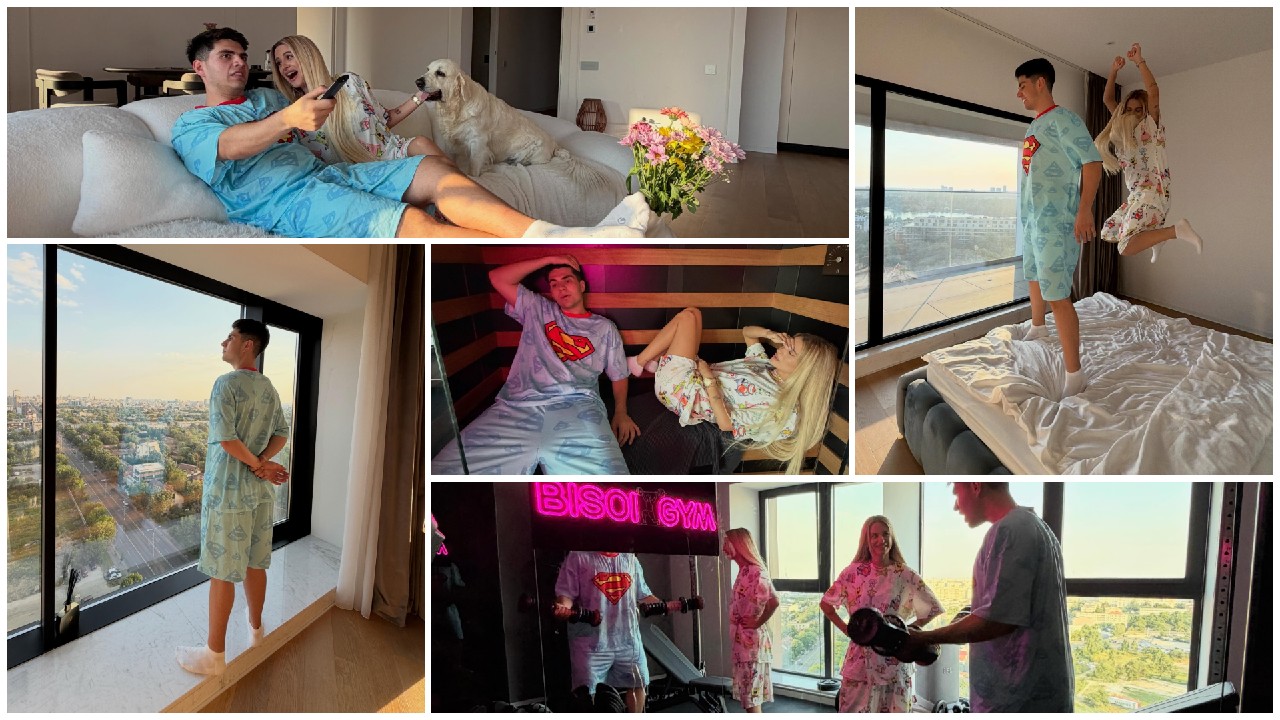 Petruț Bisoi s-a mutat într-un penthouse de 300 de metri pătrați. Noua locuință a influencerului are saună, sală de forță și vedere spre lacul Herăstrău