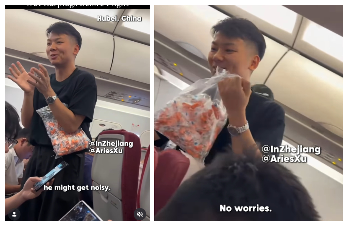 Gestul făcut de un tată care se temea că bebelușul lui va plânge în timpul zborului și va deranja tot avionul. Toată lumea a fost surprinsă