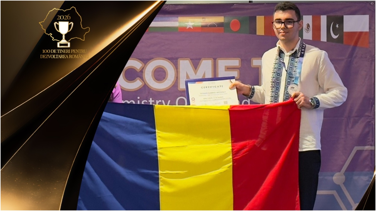 Campion la competiții organizate de MIT și Harvard. Povestea elevului român Teodor Moscalu, înscris în ”100 de tineri pentru dezvoltarea României”