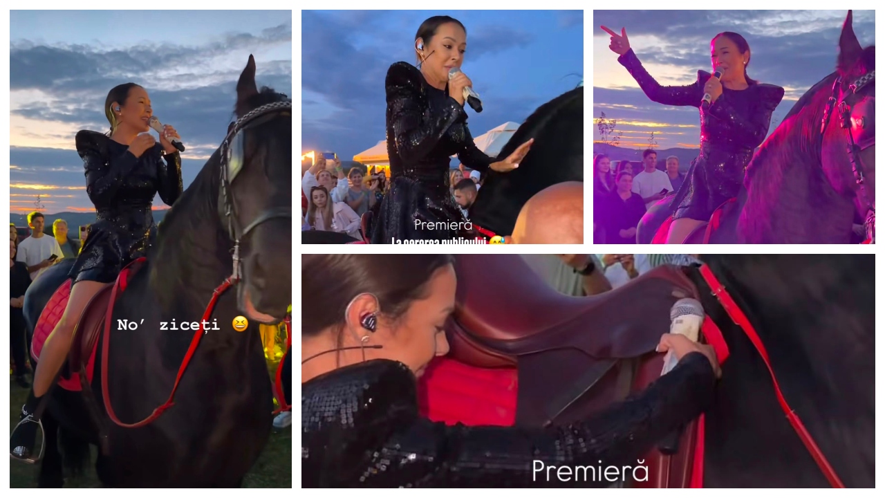 Vlăduța Lupău a acceptat provocarea publicului la un concert. Artista a făcut spectacol de zile mari