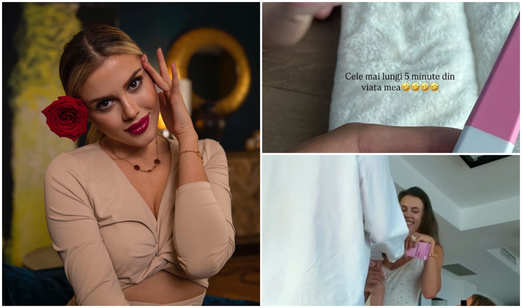 Emily Burghelea este din nou gravidă? Reacția uluitoare a soțului ei când influencerița i-a arătat testul de sarcină