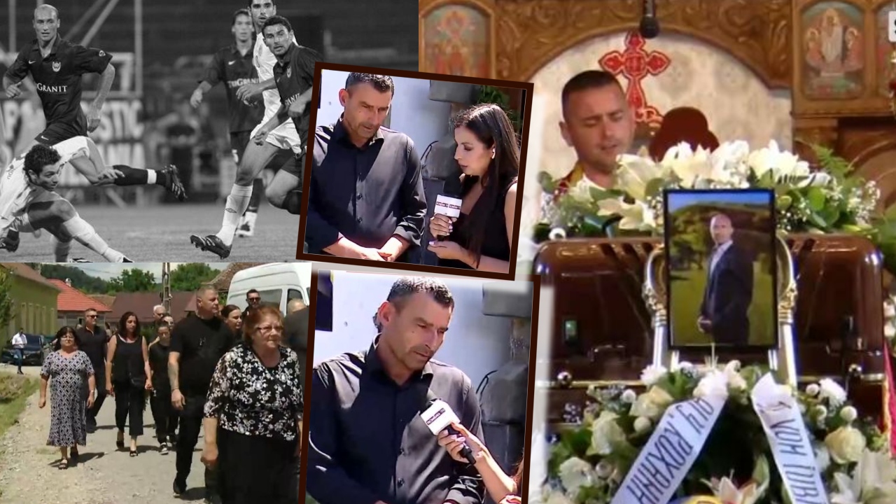 Exclusiv / Eugen Trică, în lacrimi la înmormântarea lui Gabi Mureșan. Este distrus de durere după pierderea fostului coleg.