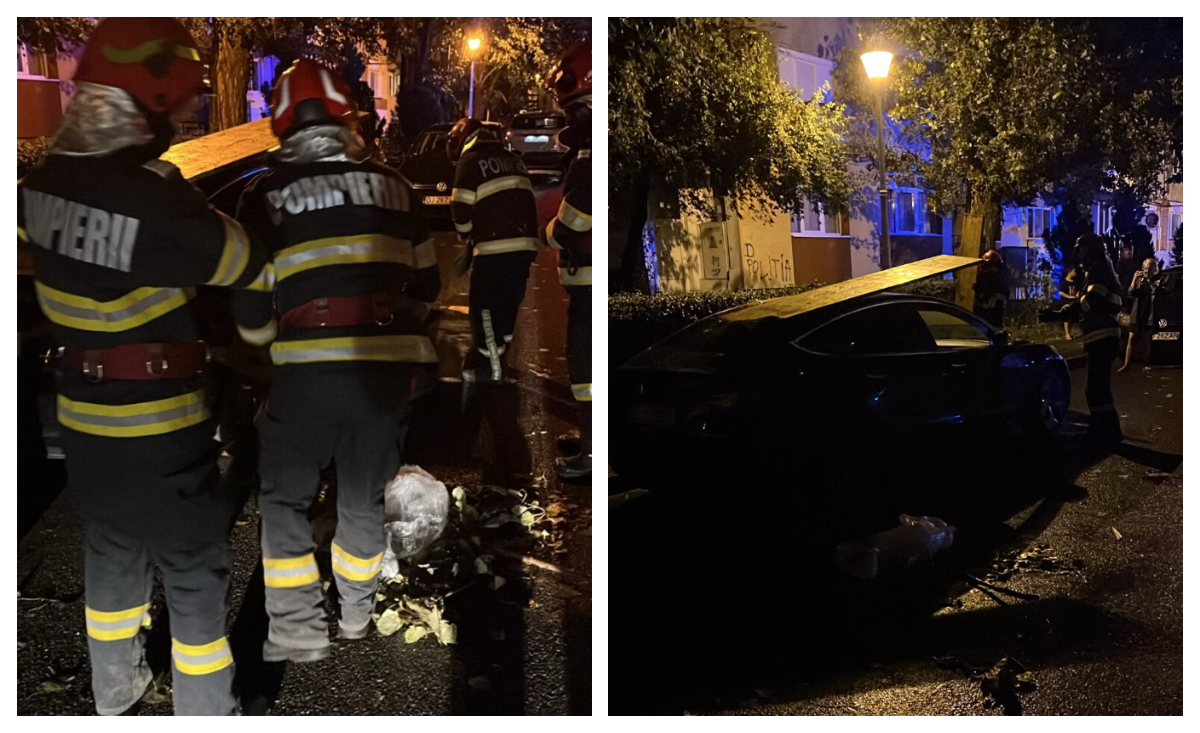 Furtunile au făcut ravagii în Craiova: străzi inundate, copaci și acoperișuri smulse de vânt