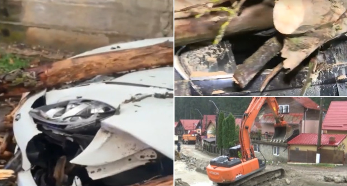 Vremea rea a făcut prăpăd în România. Copaci căzuți peste mașini, două victime la spital / Oamenii sunt disperați, furtunile le-au distrus munca de-o viață